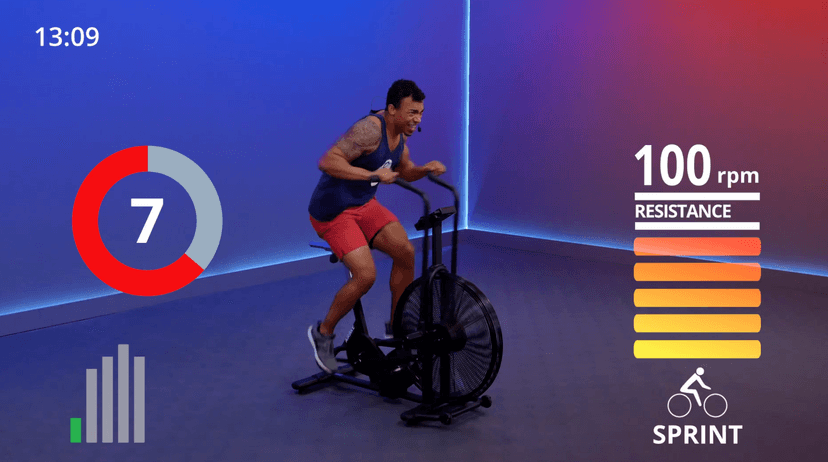 15 Min HIIT Pyramid Airbike #17